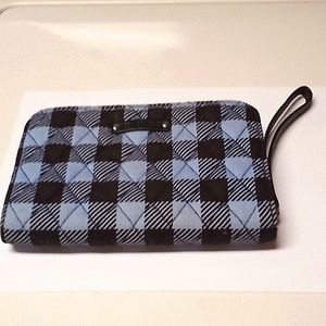 Black and Light Blue Wristlet 💙 by Vera Bradley 💙